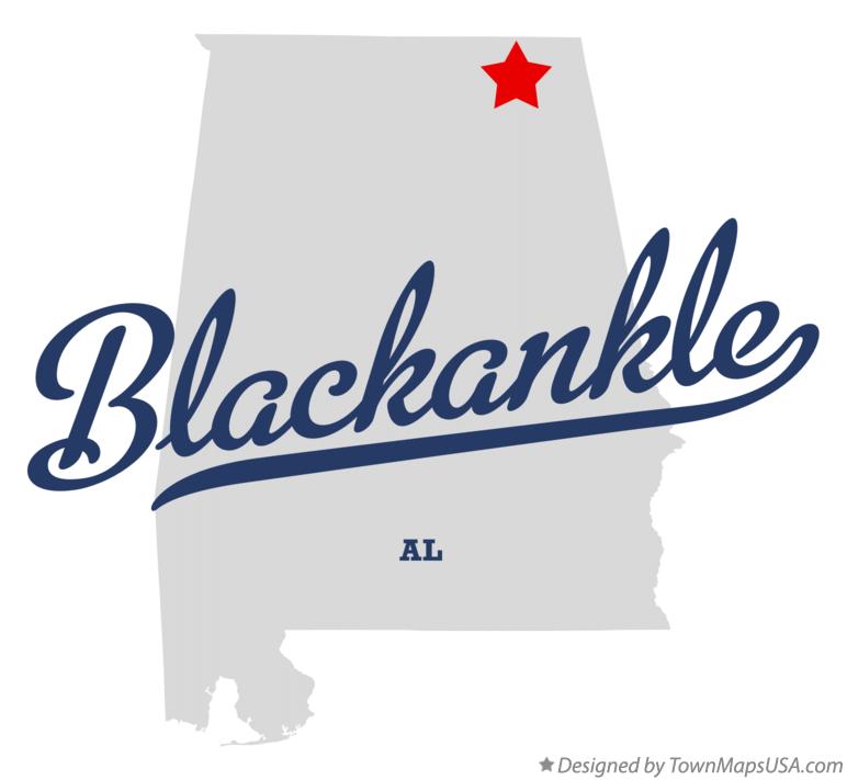 Map of Blackankle Alabama AL