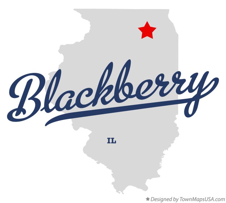 Map of Blackberry Illinois IL