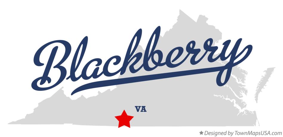 Map of Blackberry Virginia VA