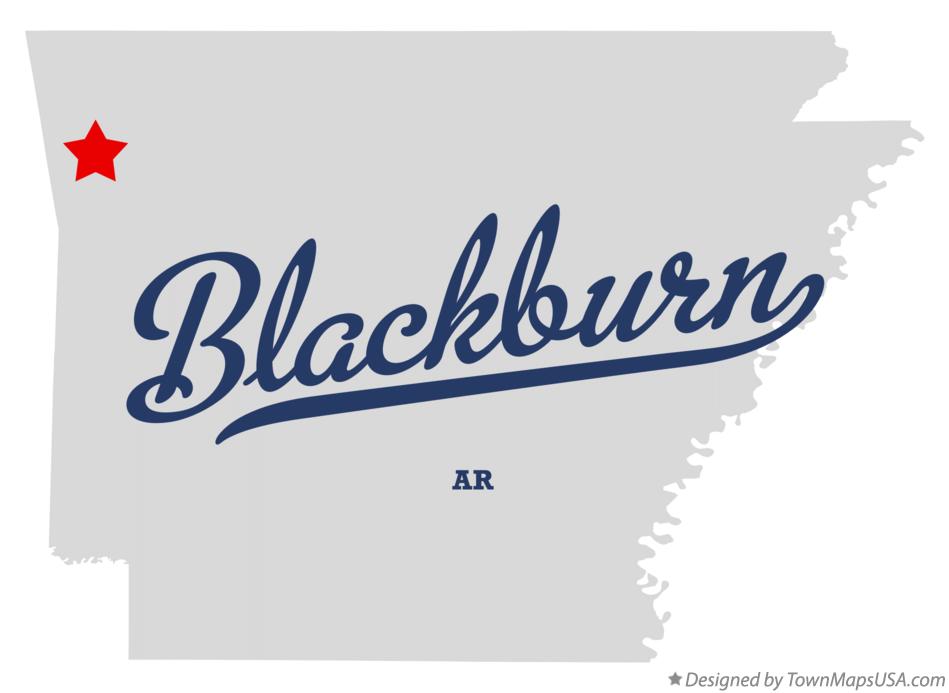 Map of Blackburn Arkansas AR