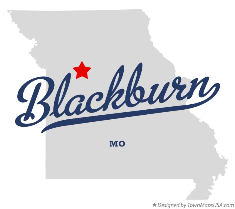 Map of Blackburn Missouri MO