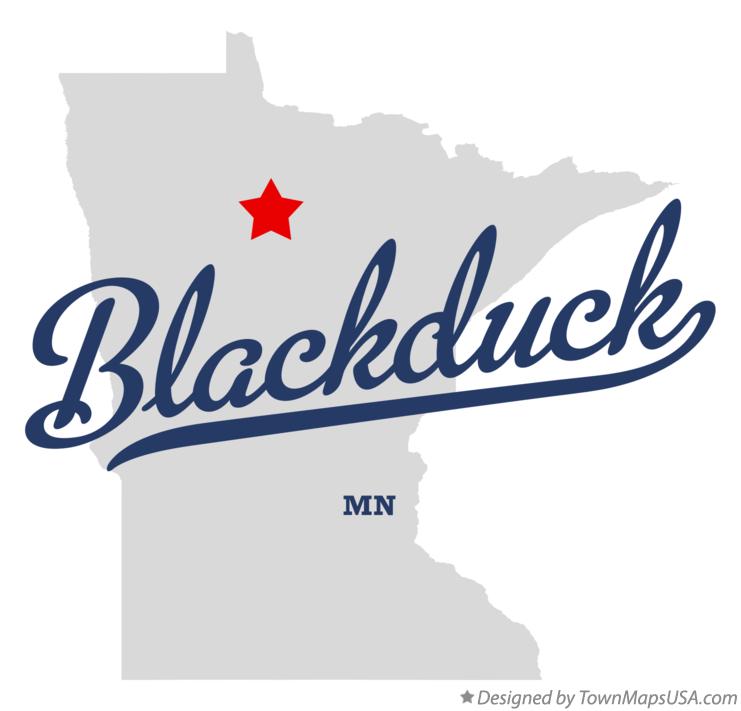 Map of Blackduck Minnesota MN