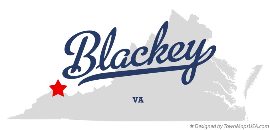 Map of Blackey Virginia VA