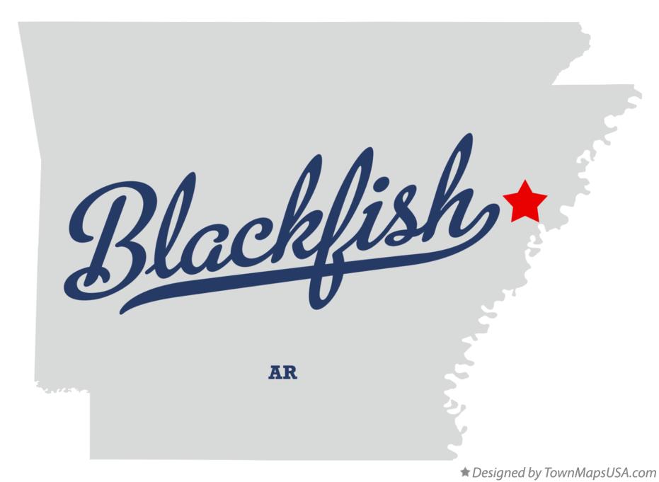 Map of Blackfish Arkansas AR