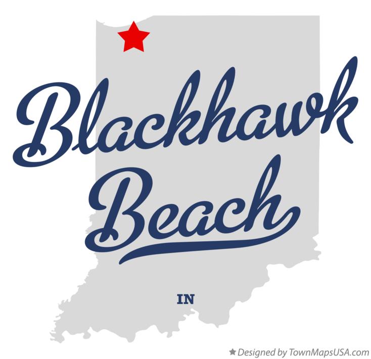 Map of Blackhawk Beach Indiana IN