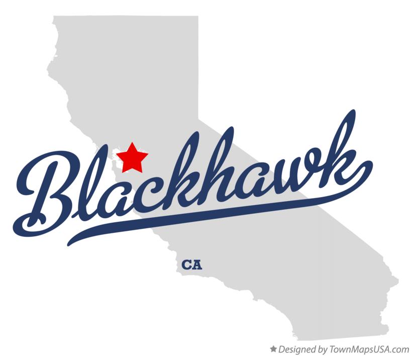 Map of Blackhawk California CA