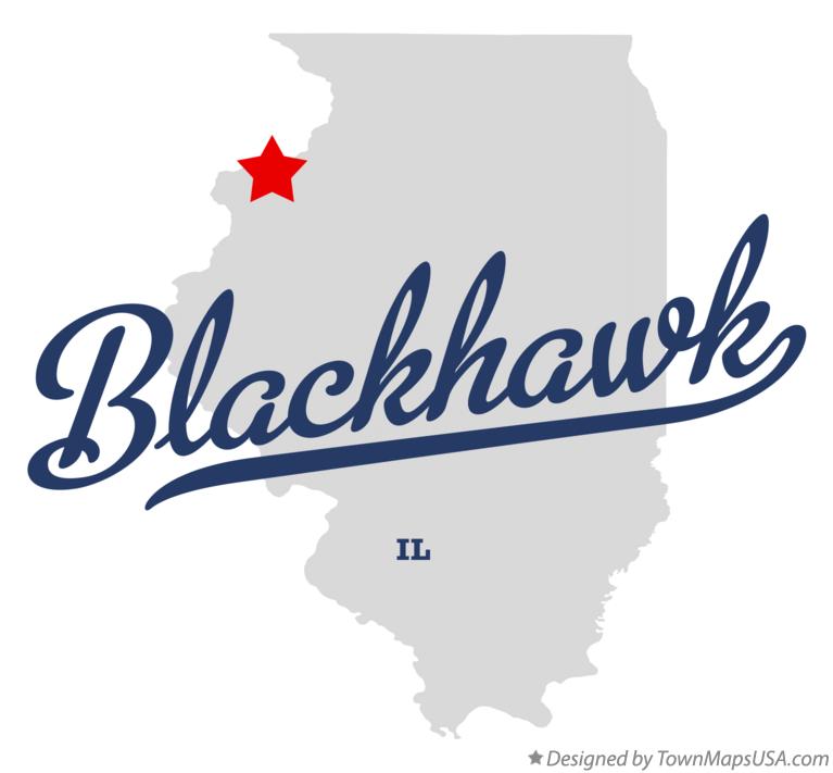 Map of Blackhawk Illinois IL