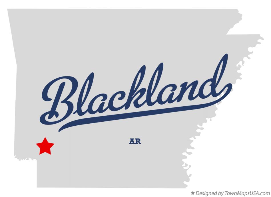 Map of Blackland Arkansas AR