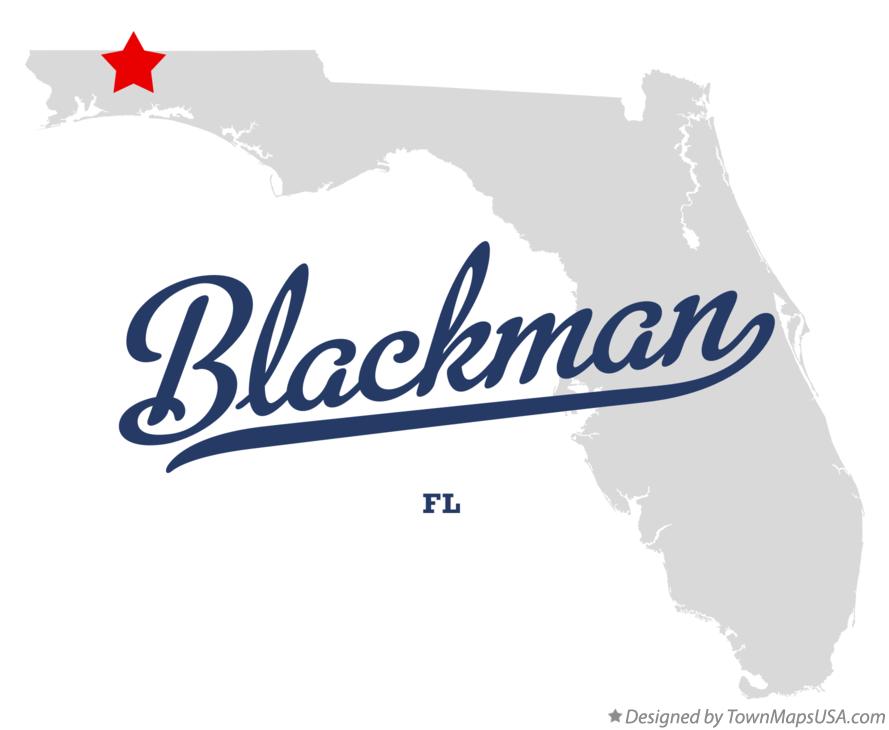 Map of Blackman Florida FL
