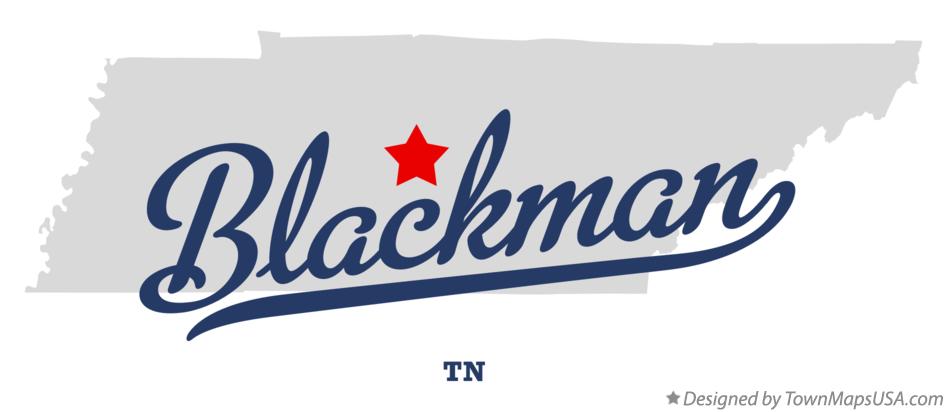 Map of Blackman Tennessee TN