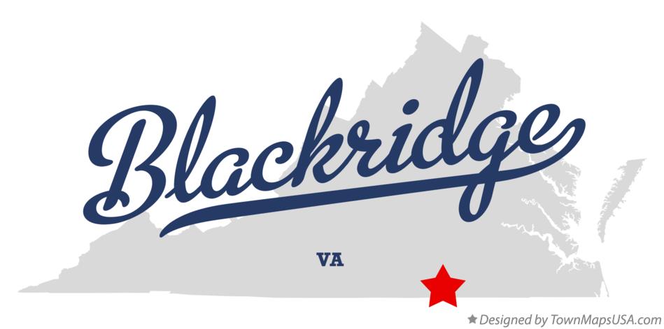 Map of Blackridge Virginia VA
