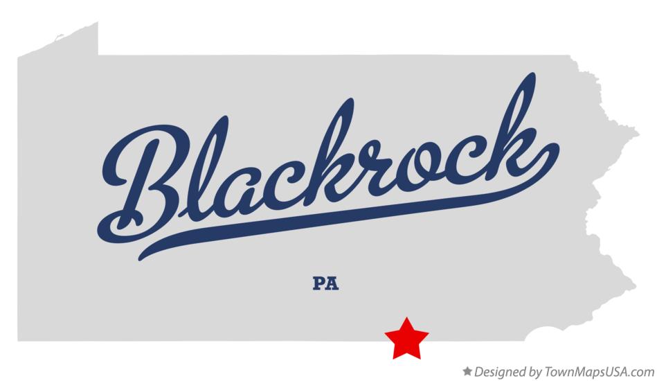Map of Blackrock Pennsylvania PA