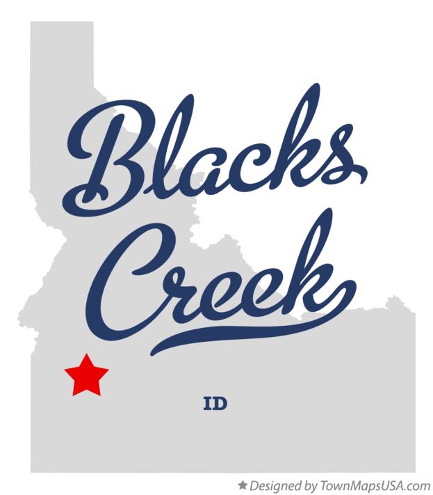 Map of Blacks Creek Idaho ID