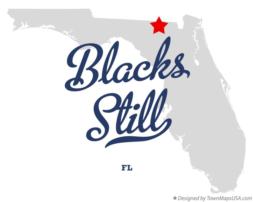 Map of Blacks Still Florida FL