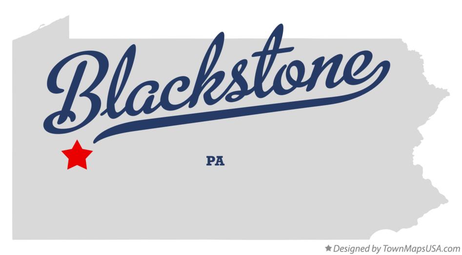 Map of Blackstone Pennsylvania PA