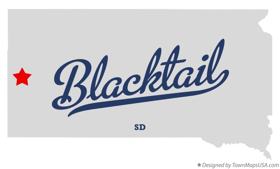 Map of Blacktail South Dakota SD
