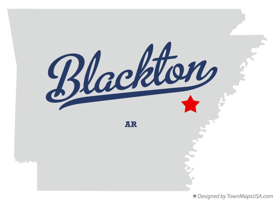 Map of Blackton Arkansas AR