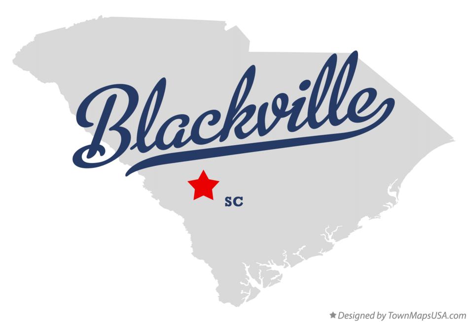 Map of Blackville South Carolina SC