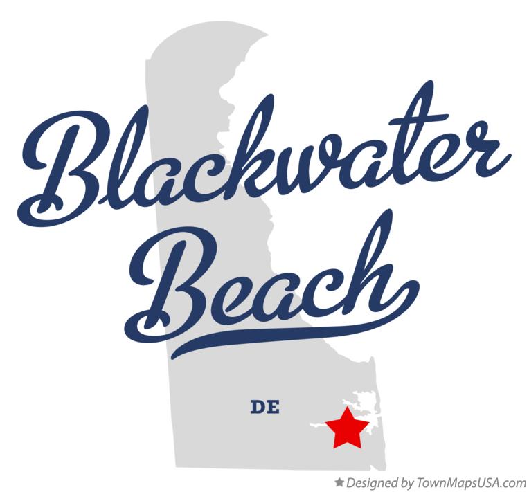 Map of Blackwater Beach Delaware DE