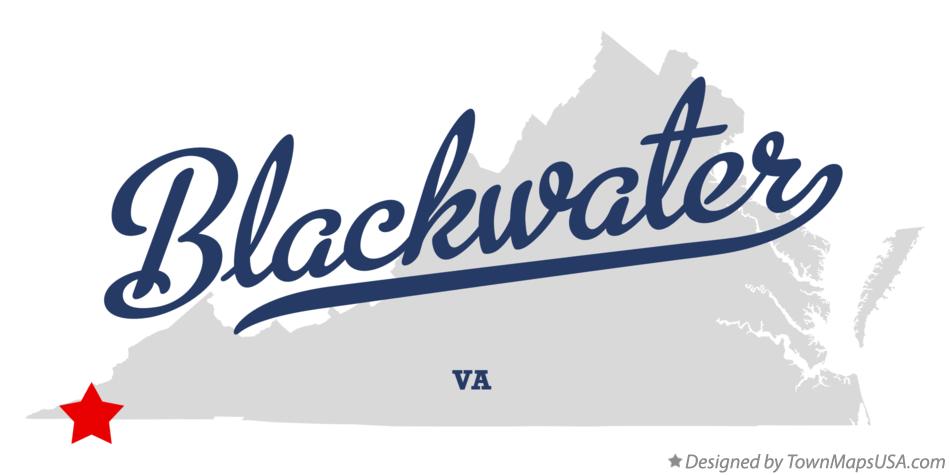 Map of Blackwater Virginia VA
