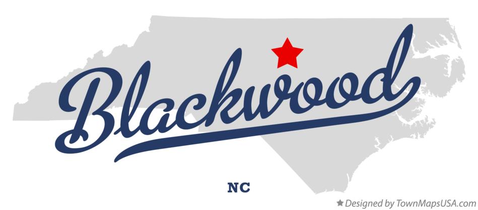 Map of Blackwood North Carolina NC