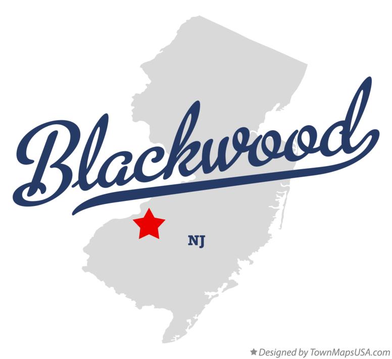 Map of Blackwood New Jersey NJ