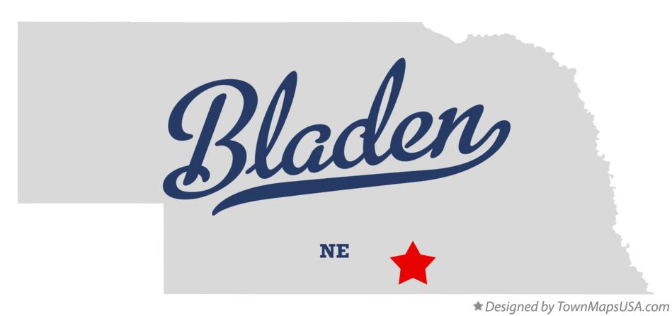 Map of Bladen Nebraska NE