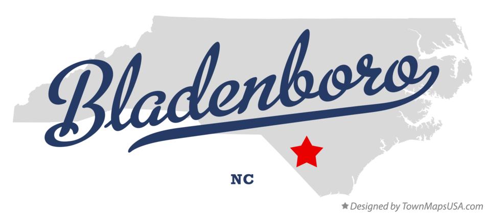 Map of Bladenboro North Carolina NC