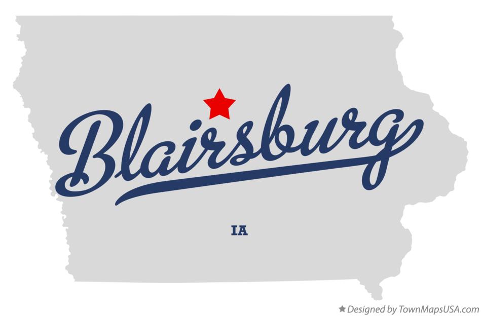 Map of Blairsburg Iowa IA