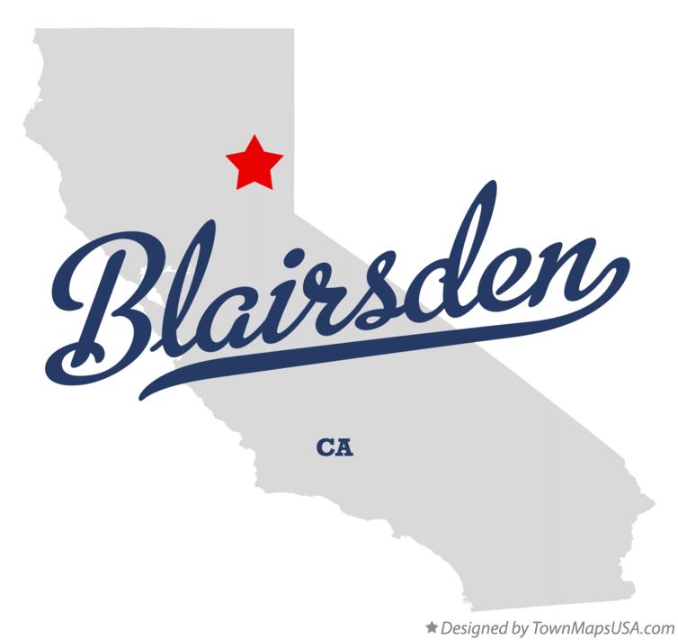 Map of Blairsden California CA