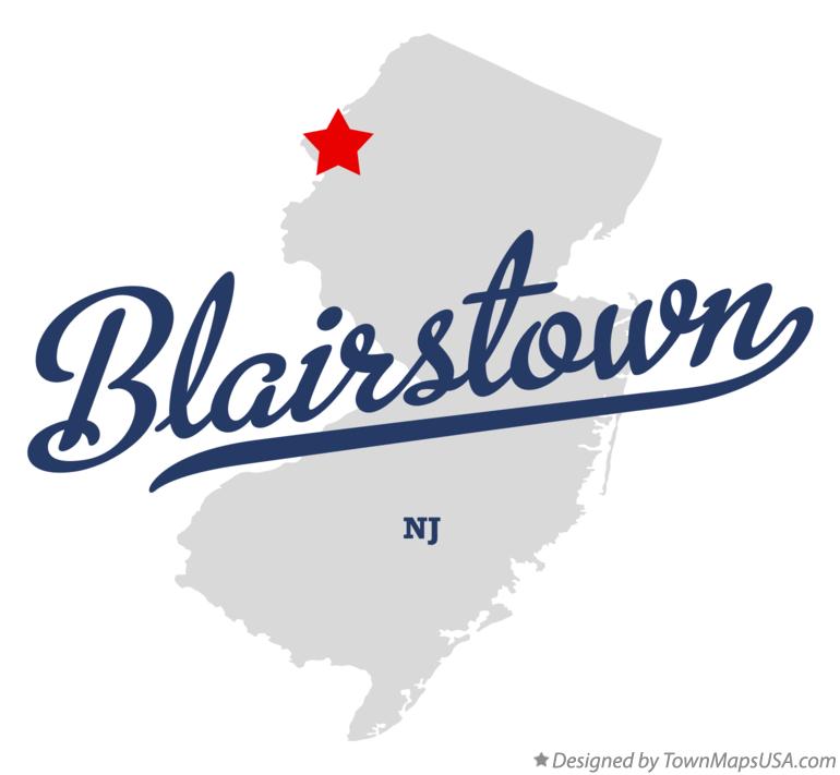 Map of Blairstown New Jersey NJ