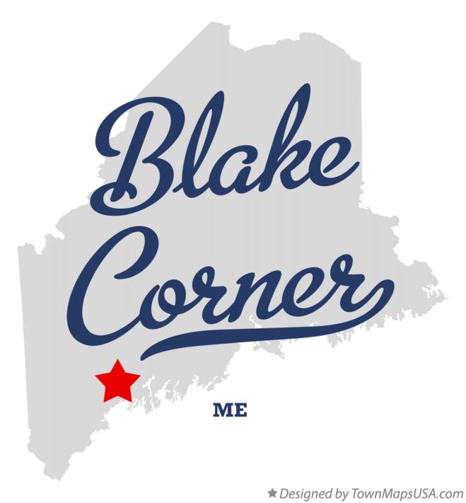 Map of Blake Corner Maine ME