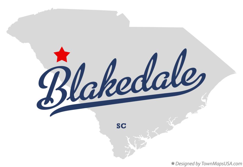 Map of Blakedale South Carolina SC