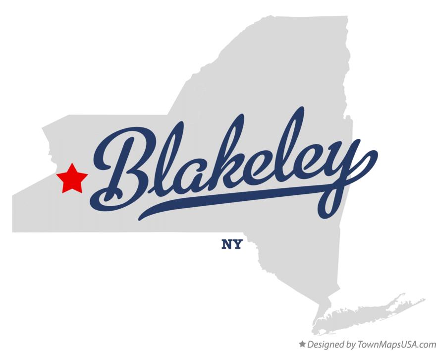 Map of Blakeley New York NY