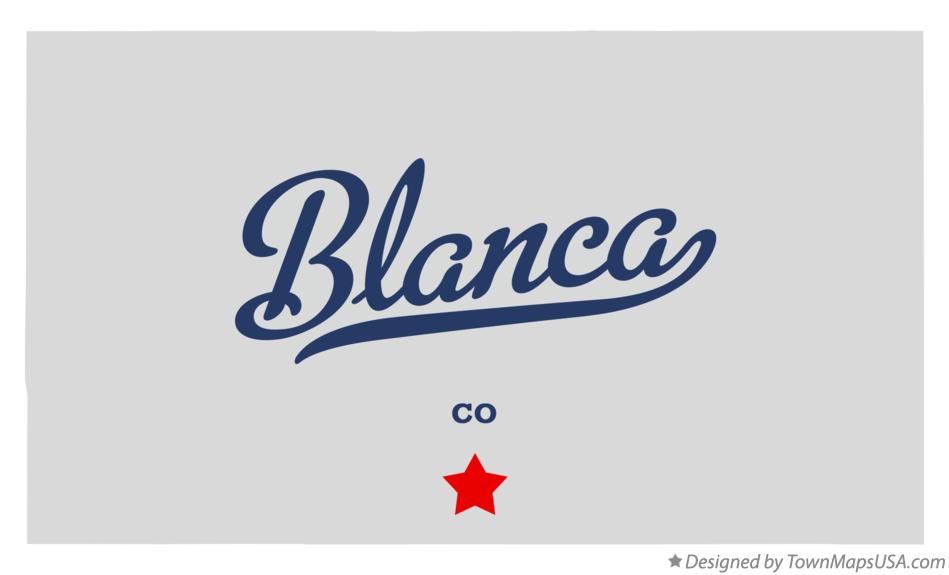 Map of Blanca Colorado CO