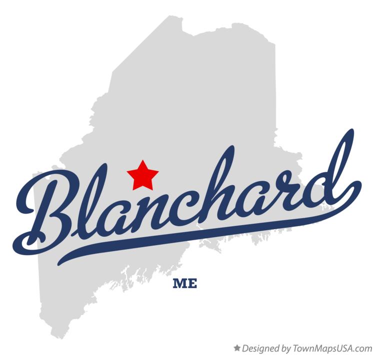 Map of Blanchard Maine ME