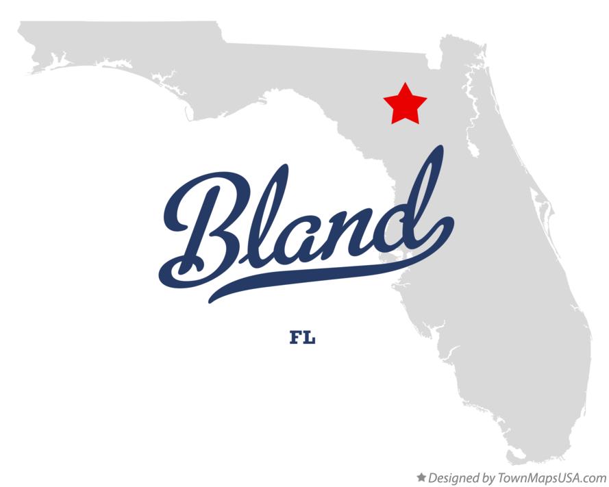 Map of Bland Florida FL