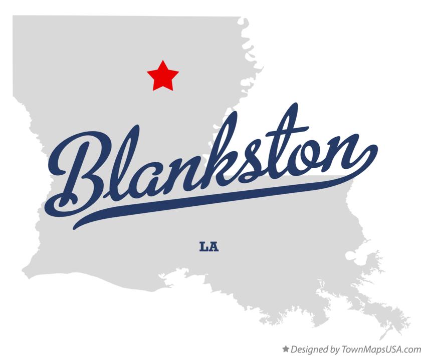 Map of Blankston Louisiana LA