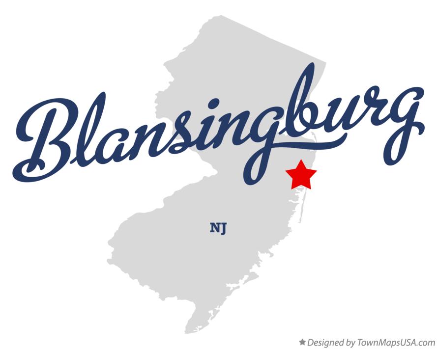 Map of Blansingburg New Jersey NJ