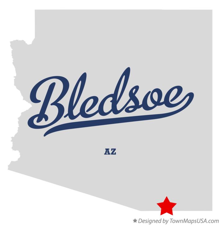 Map of Bledsoe Arizona AZ