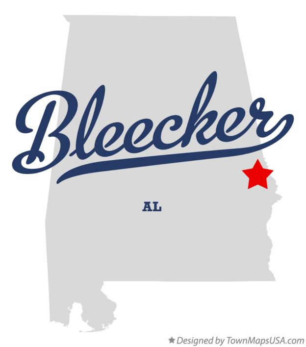 Map of Bleecker Alabama AL