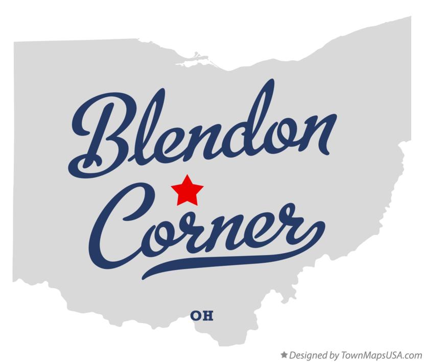 Map of Blendon Corner Ohio OH