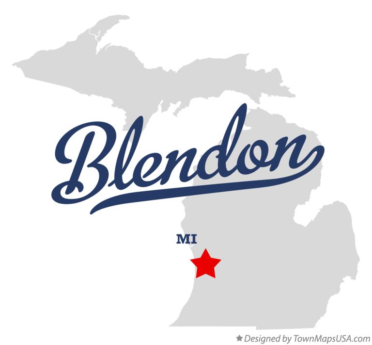 Map of Blendon Michigan MI