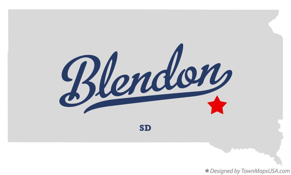 Map of Blendon South Dakota SD