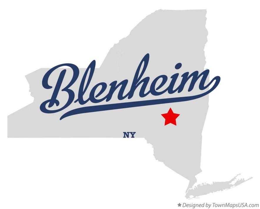 Map of Blenheim New York NY