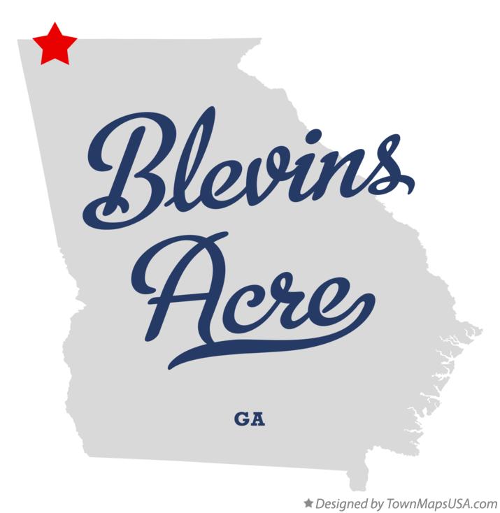 Map of Blevins Acre Georgia GA