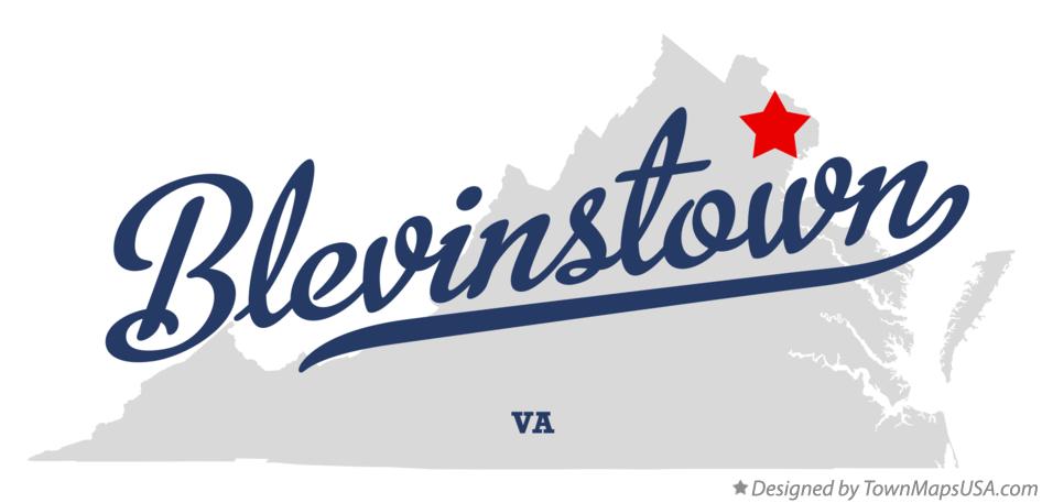 Map of Blevinstown Virginia VA