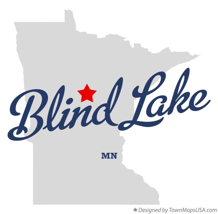 Map of Blind Lake Minnesota MN