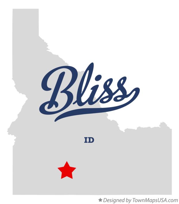 Map of Bliss Idaho ID