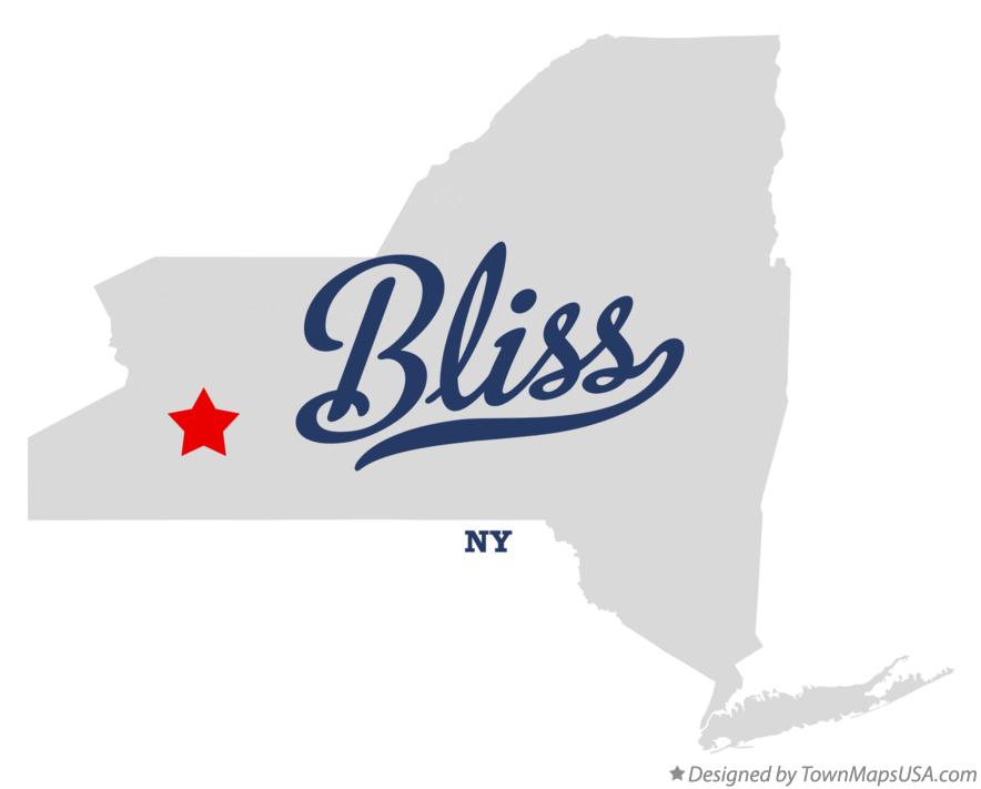 Map of Bliss New York NY